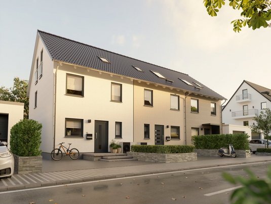 Reihenhaus Neubau in moderner Architektur als zukunftssichere Kapitalanlage mit guter Vermietbarkeit für Investoren
